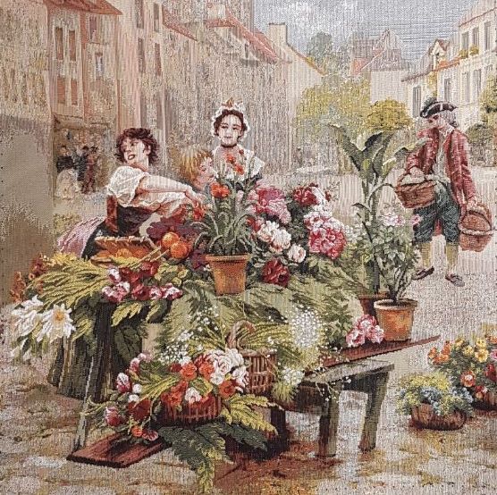 Старый Париж цветочница (фрагмент)